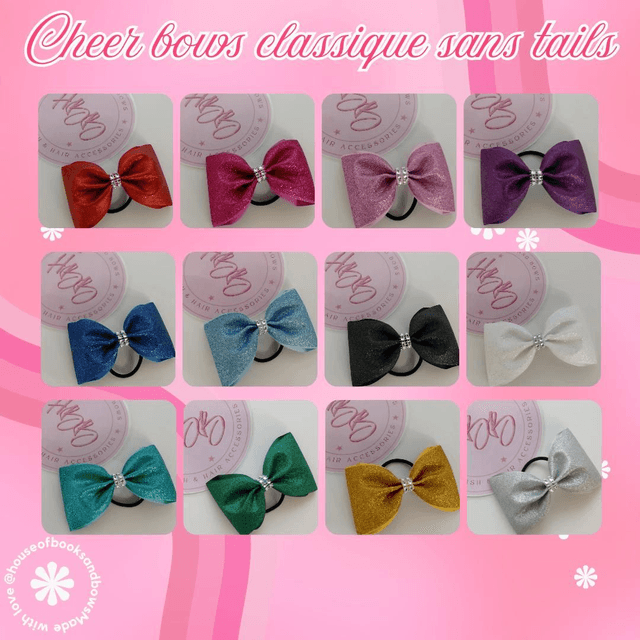 Classique Cheer Bows Pailleté (sans tails)